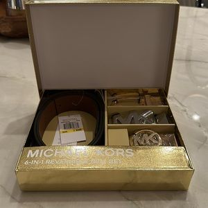 NWT Michael Kors, six in one reversible belt set